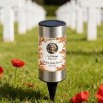 Personalised I'm Always With You Floral Cardinal Waterproof Photo Solar Garden Light with Name and Year Memorial Sympathy Gift for Family Friend