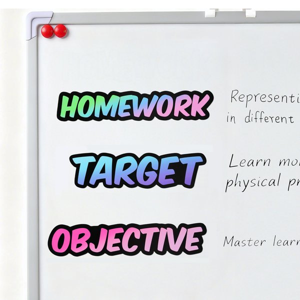 Personalised Retro Colourful Gradient Whiteboard Classroom Magnet with Text  Interactive Teaching Tool Back to School Gift for Teacher