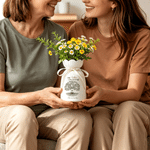 Personalised Family Tree Ceramic Vase with Name Family Reunions Birthday Anniversary Gift for Mums Grans Family
