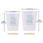 Personalised Hole in One Golf Cart Set of 10 Disposable Frosted Plastic Cups with Name Birthday Party Gift for New Parents