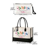 Personalized Mahjong Theme Portable Makeup Bag Large Tote Bag Set with Text Travel Essential Birthday Mahjong Club Gift for Mahjong Lovers