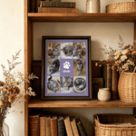 Personalised Multicolour Paw Print Photo Collage Canvas Prints Wall Decoration Ship from USA Pet Memorial Gift for Pet Owner