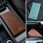 Personalized Classic Elements PU Leather Car Registration and Insurance Holder with Name and Initial Daily Use New Car Birthday Gift for Car Owners