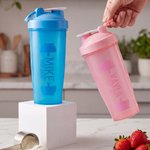 Personalisierter Shaker-Becher im Barbell-Design, Flasche mit großem Fassungsvermögen, besticktes Handtuchset mit Namen – das perfekte Geschenk für Fitnessbegeisterte, zum Alltag im Fitnessstudio oder