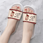 Personalised Chingona Rose Flower Anti-Slip PVC Slippers with Name Hawaiian Party Birthday Gift for Latinas