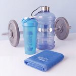 Personalisierter Shaker-Becher im Barbell-Design, Flasche mit großem Fassungsvermögen, besticktes Handtuchset mit Namen – das perfekte Geschenk für Fitnessbegeisterte, zum Alltag im Fitnessstudio oder