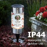 Personalised I'm Always With You Floral Cardinal Waterproof Photo Solar Garden Light with Name and Year Memorial Sympathy Gift for Family Friend