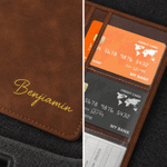 Personalized Classic Elements PU Leather Car Registration and Insurance Holder with Name and Initial Daily Use New Car Birthday Gift for Car Owners