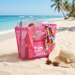 Personalised Summer Theme Design Tote Beach Bag with Name Daily Use Travel Birthday Gift for Women Besties