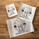 Personalized Tree and Mountain Romantic Adventure Couple Car Stickers with Names Windshield Camping Valentine Anniversary Gift for Husband Wife Couple