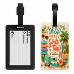 Personalisierter, farbenfroher Kofferanhänger von „Oh Sip It“ mit der Aufschrift „It’s a Girl’s Trip“ und Namen – das perfekte Geschenk für Sommerurlaub, Reisen, Geburtstage, Reisende, beste Freundinn