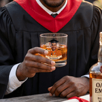 Personalised Cartoon Character Photo Year 10 oz Rock Whisky Glass with Name and School Name Graduation Gift for Graduates Whisky Enthusiasts