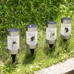 Personalised Watercolour Paw Print Photo Solar Garden Light with Name Garden Decor Memorial Sympathy Gift for Pet Owners