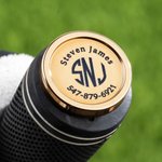 Personalised Monogram Golf Club ID Meta Marker with Initial and Name Golf Accessories Birthday Sports Gift for Golf Players
