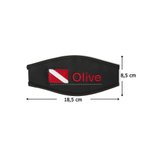 Funda para correa de máscara de buceo personalizada con bandera bordada y nombre accesorio de uso diario regalo de cumpleaños para buceadores