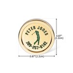 Personalised Monogram Golf Club ID Meta Marker with Initial and Name Golf Accessories Birthday Sports Gift for Golf Players