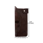 Personalized Skull PU Leather Bifold Wallet with Initials and Chain Birthday Father's Day Gift for Husband Father