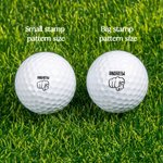 Personalised Humorous Golf Pattern Multicolour Golf Ball Stamp with Name and Initial Club Competition Souvenir Birthday Gift for Golf Lover Golfer