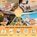Personalizowany szybkoschnący duży ręcznik plażowy z kolorowym kwiatowym wzorem i imieniem niezbędnik podróżny prezent urodzinowy wakacyjny dla kobiet