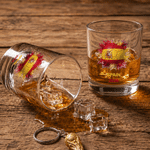 Personalized Ink Splatter Style National Flag Soccer 10 oz Whiskey Glass with Text Soccer Game Day Birthday Gift for Men Whiskey Lovers