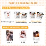 Personalizowane karty do gry ze zdjęciem imieniem i datą prezent ślubny rocznicowy lub urodzinowy dla par przyjaciół i rodziny