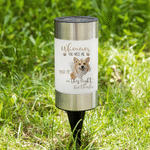 Personalised Watercolour Paw Print Photo Solar Garden Light with Name Garden Decor Memorial Sympathy Gift for Pet Owners