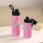 Personalized Colourful Animal Pattern Backpack Lunch Bag Pencil Case Water Bottle with Name Back to School Set of 4 Birthday Gift for Girl Student