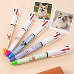 Personalized Plaid Pet Face Photo 3 in 1 Ballpoint Pen with Name Daily Use Back to School Gift for Pet Owners Students