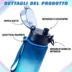 Borraccia personalizzata con silhouette di calciatore, nome e tappo a scatto - Regalo di compleanno per bambini e amanti di calcio
