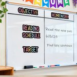 Personalized Rainbow Whiteboard Classroom Magnets with Text Interactive Teaching Tool Back to School Gift for Teacher
