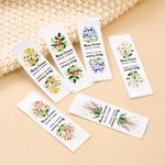 Etiquetas para costura personalizadas de 100% algodón con nombre y flor de nacimiento 50 piezas regalo de cumpleaños para amantes del punto
