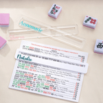 Personalised Clear White Acrylic Mahjong Pusher Line Finder Mahjong Night Birthday Gift for Mahjong Player