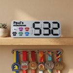 Personalised 3D-Printed Parkrun Milestone Tracker Ornament with Name Run Counter Birthday Gift for Parkrun Runners