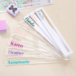 Personalised Clear White Acrylic Mahjong Pusher Line Finder Mahjong Night Birthday Gift for Mahjong Player