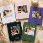 Personalised Multicolour Photo Wedding Planner Notebook with 100 Sheets Daily Use Anniversary Wedding Gift for Best Friend Bride