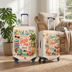 Personalized It's A Girls Trip Luggage Cover with Name Fits 18-32 Inches Suitcase Travel Use Vacation Birthday Gift for Besties Travel Lovers