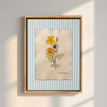 Personalized Dried Birth Flower Large Canvas Prints with Text Home Decor Ship from USA Anniversary Birthday Gift for Mom Grandma