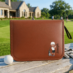 Personalized Cartoon Character Golf Organizer Pouch and Golf Tools Set with Name Golf Field Use Father's Day Birthday Gift for Golf Lovers