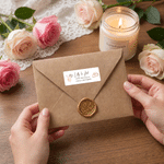Personalized Save the Date Waterproof Return Address Stickers Labels with Name and Address Party Decor Wedding DIY Gift for Couple Newlywed
