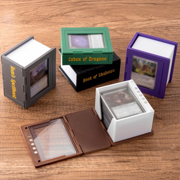 Personalised Multicolour 3D Printed Card Storage Box with Name Daily Use Board Game Birthday Gift for Card Lover Collector TCG Player
