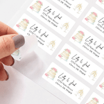 Personalized Save the Date Waterproof Return Address Stickers Labels with Name and Address Party Decor Wedding DIY Gift for Couple Newlywed
