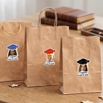 Personalized Face Photo Graduation Cap Stickers Set of 20 Labels Graduation Party Gift for Graduates