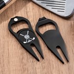 Personalized Engraved Magnetic Golf Divot Tool Golf Ball Marker Bottle Openers with Name and Initial Golf Field Birthday Gift for Golf Lovers