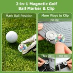 Individuell gestalteter Golfballmarker mit Flamingo-Motiv in Aquarelloptik, mit magnetischem Hutclip und Namensgravur – das perfekte Geschenk für Golfliebhaber am Spieltag