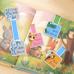 Personalized Hello Cute Animal Magnetic Bookmark Clip with Name Reading Corner Back to School Birthday Gift for Bookworms Librarian Students