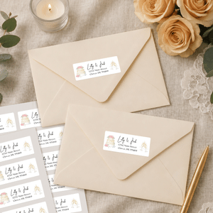 Personalized Save the Date Waterproof Return Address Stickers Labels with Name and Address Party Decor Wedding DIY Gift for Couple Newlywed