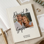 Personalised Multicolour Photo Wedding Planner Notebook with 100 Sheets Daily Use Anniversary Wedding Gift for Best Friend Bride