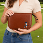 Personalized Cartoon Character Golf Organizer Pouch and Golf Tools Set with Name Golf Field Use Father's Day Birthday Gift for Golf Lovers