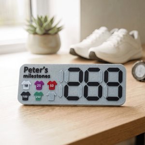 Personalized 3D-Printed Parkrun Total and Milestones Tracker Ornament with Name Run Counter Birthday Gift for Parkrun Runners