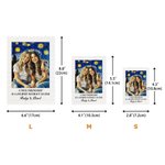 Personalised Starry Sky Style Photo Rectangle Building Brick Puzzle with Text and Name Home Decor Birthday Gift for Family Friends